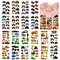 Wrapables Waterproof Temporary Tattoos for Children, 20 Sheets, Vehicles
